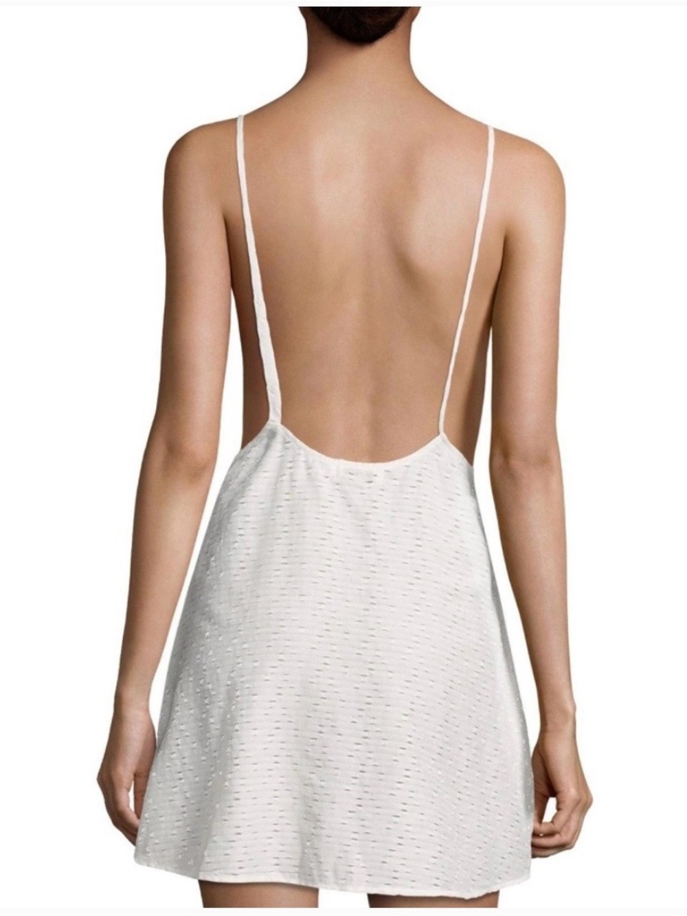 Onia | Sasha low back white eyelet cover up